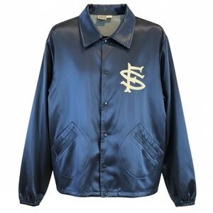 Ebbets Field Flannels Made in USA MiLB San Francisco Seals Satin Jacket Size L